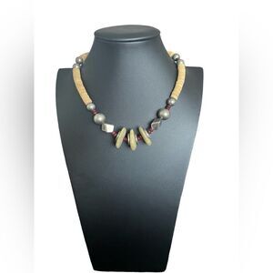 Wood Beaded Necklace